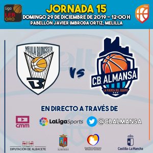Jornada 15 Club Melilla Baloncesto Afanion CB Almansa