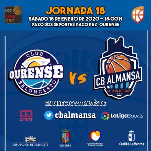 Previa Jornada 18 Club Ourense Baloncesto Afanion CB Almansa