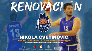 Nikola Cvetinovic otro año más en el CB Almansa