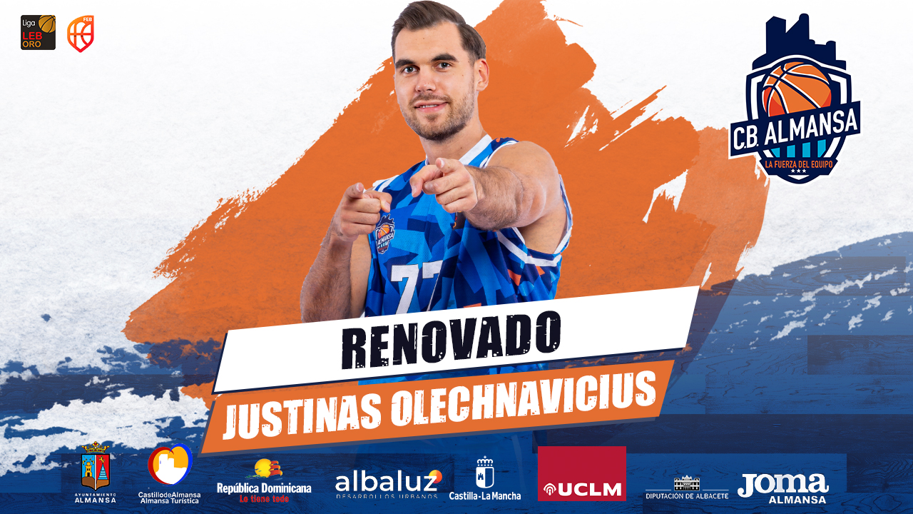 Justinas Olechnavicius continuará hasta final de temporada en el CB Almansa con AFANION