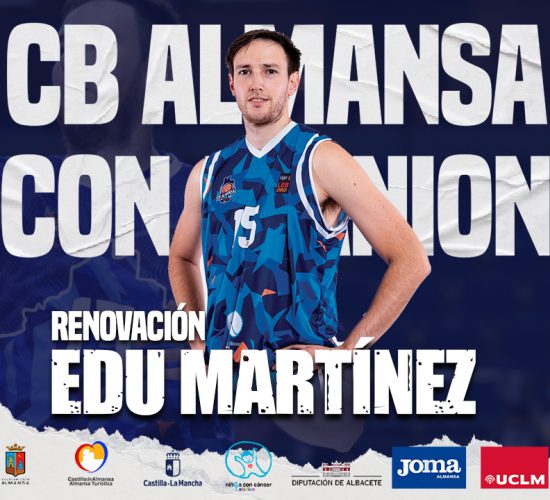 Edu Martínez renueva con el CB Almansa con AFANION