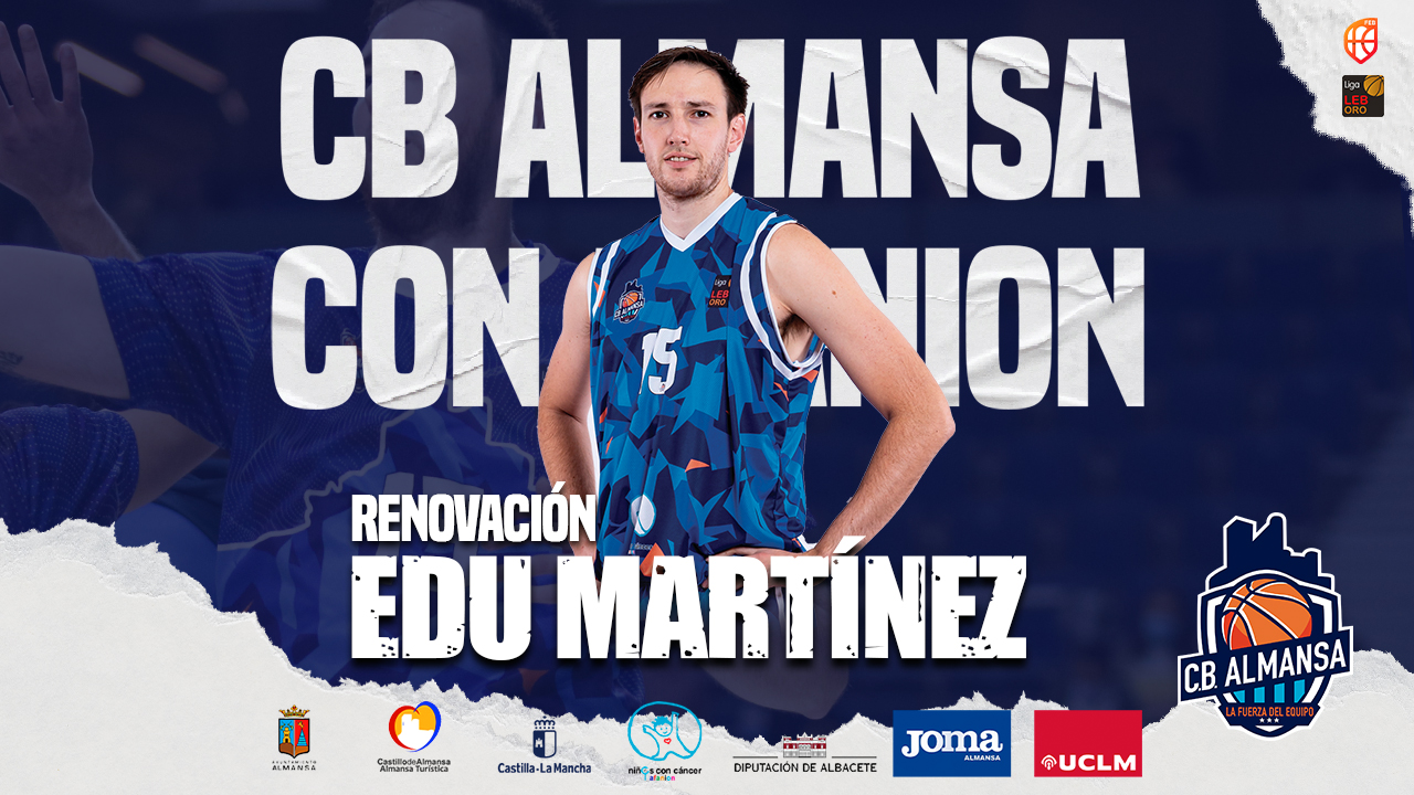 Edu Martínez renueva con el CB Almansa con AFANION